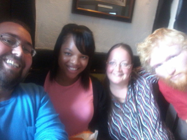 Ye Olde Leathern Bottel Group Selfie